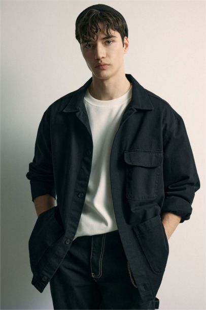 Relax Fit Cotton Long Sleeve Shirt