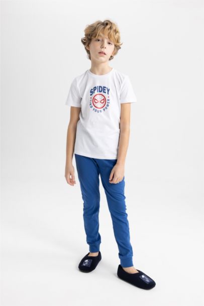 طقم بيجاما اولادي قصة عادية من سبايدرمان - قطعتين