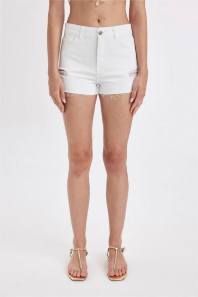 High Waist Denim Shorts