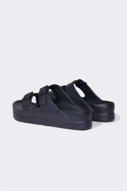 Kadın Yüksek Taban Çift Bantlı Eva Terlik