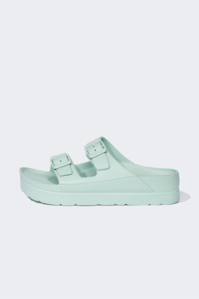 Woman High Base Double Band Eva Slippers