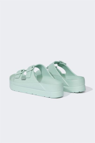 Woman High Base Double Band Eva Slippers