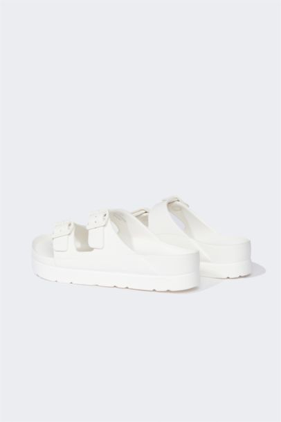 Woman High Base Double Band Eva Slippers