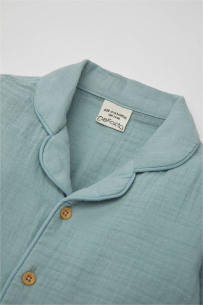 Baby Boy Muslin 2 Piece Pajama Set