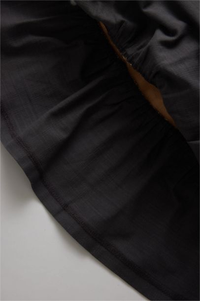 Regular Fit Color Block Long Sleeve Woven Dress