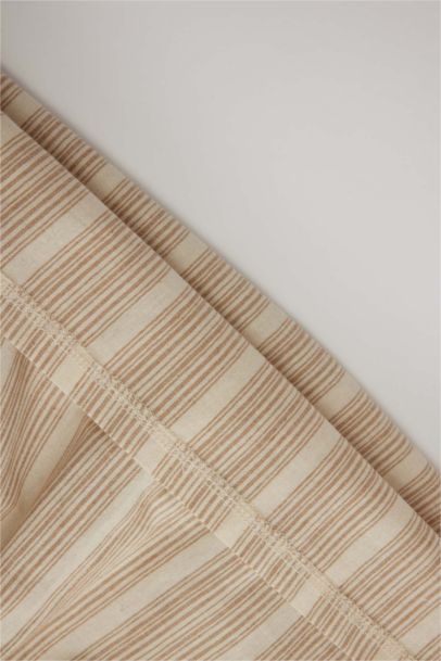 Robe rayée à manches longues en lin Pour Bébé Fille