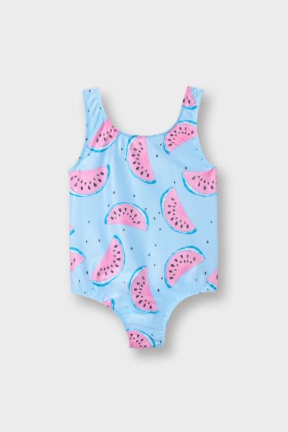 مايوه بيبي بناتي بطبعة بطيخ