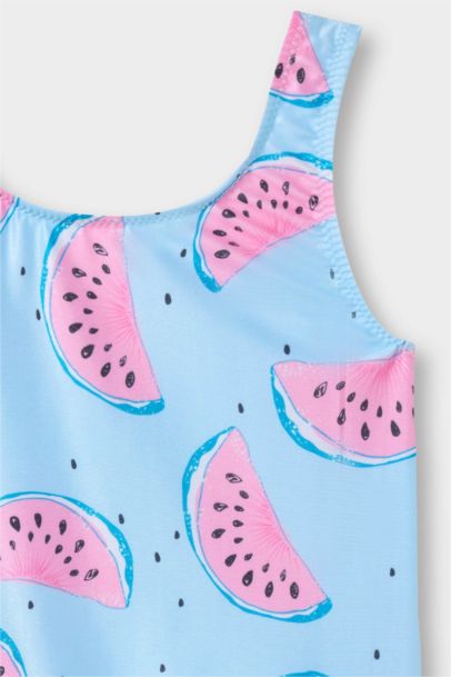 مايوه بيبي بناتي بطبعة بطيخ