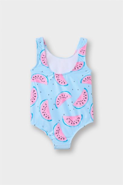 مايوه بيبي بناتي بطبعة بطيخ