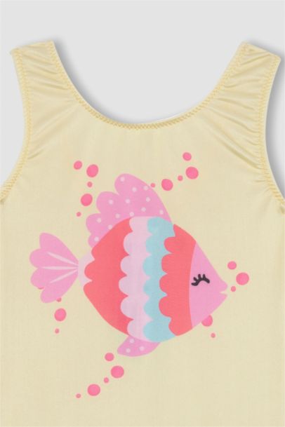 مايوه بناتي منقوش