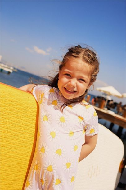 Baby Girl Patterned Swimsuit