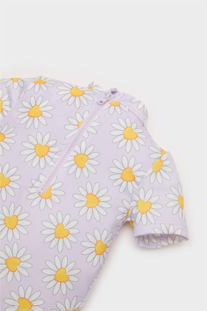 Baby Girl Patterned Swimsuit