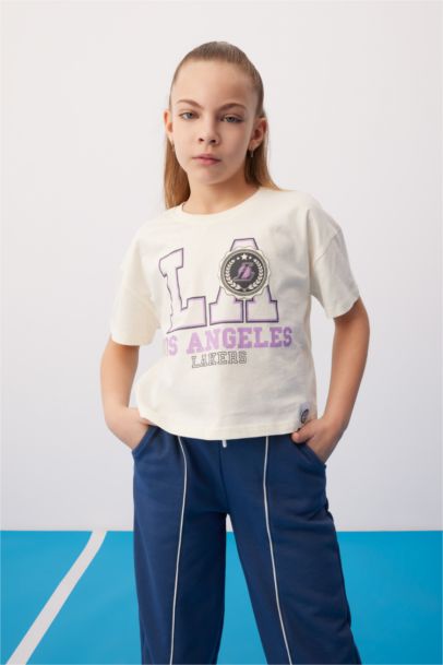 تيشيرت نص كم من لوس أنجلوس ليكرز