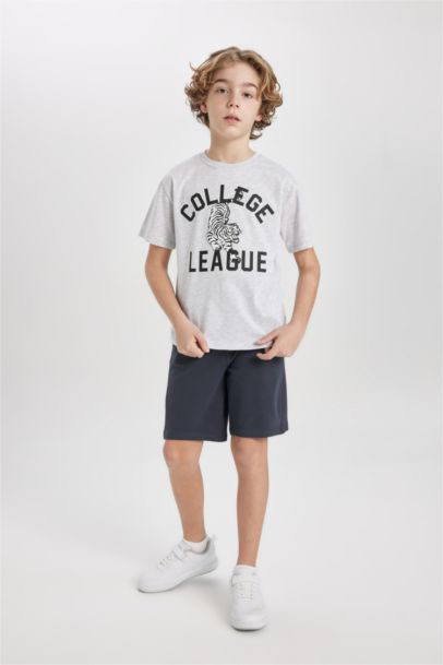Boy Crew Neck Printed Short Sleeve T-Shirt