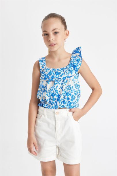 Girl Short Sleeve Blouse