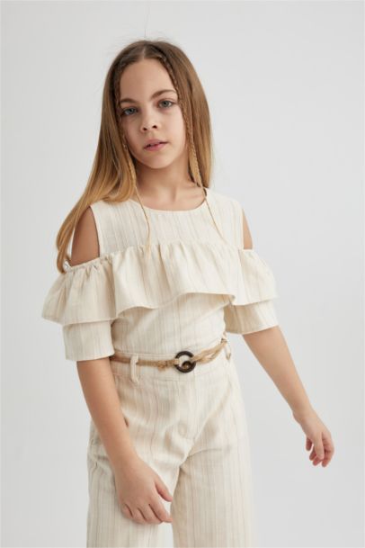 Girl Short Sleeve Blouse