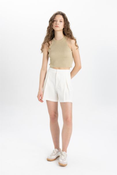 شورت قصة عادية بخصر عالي