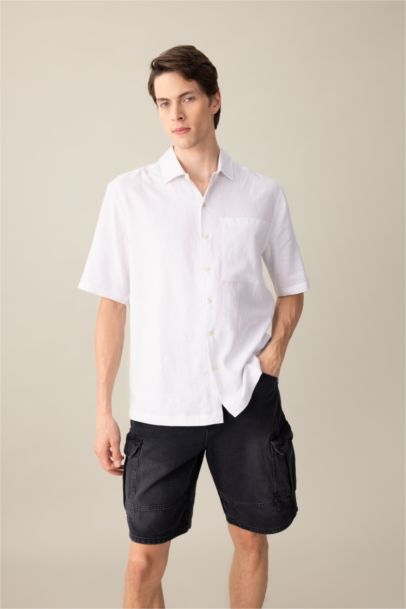 Relax Fit Polo Neck Short Sleeve Shirt