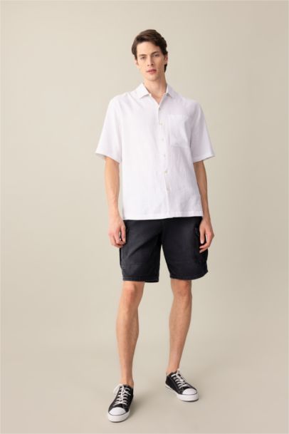 Relax Fit Polo Neck Short Sleeve Shirt