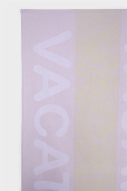 منشفة بحر نسائي قطن منقوش