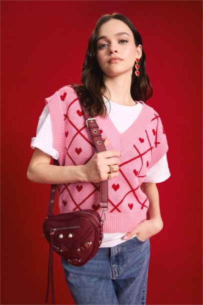 Woman Faux Leather Shoulder Bag