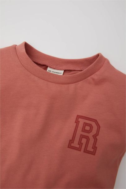 Baby Boy Crew Neck Printed Short Sleeve T-Shirt