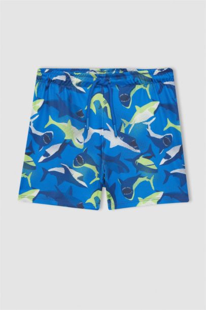 Boy Shark Pattern Swimsuit
