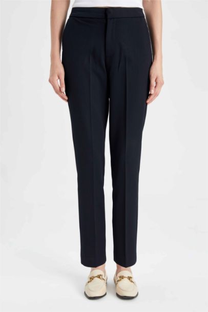 Regular Waist Ankle Length Chino Pants