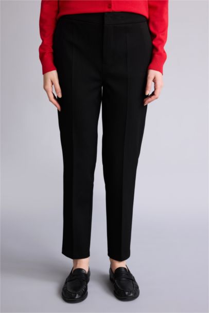 Pantalon droit taille normale longueur cheville