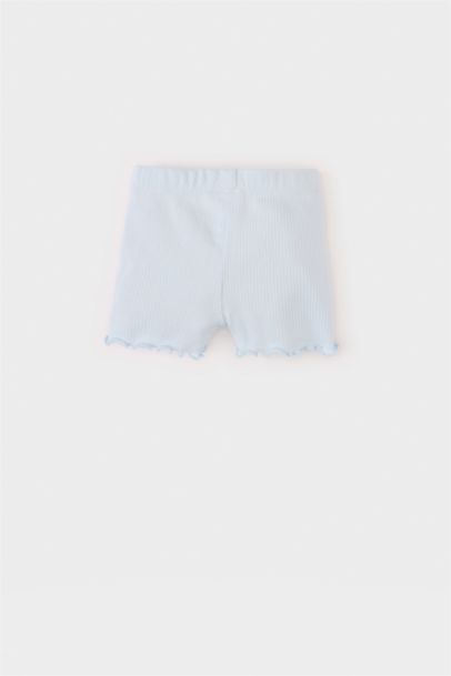 شورت بيبي بناتي مضلع قصة عادية