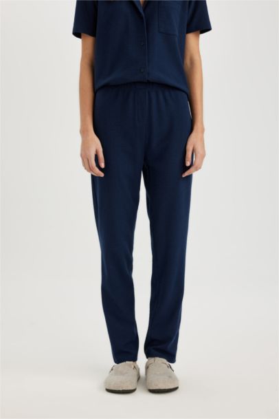 Bas de Pyjama Casual Gaufré coupe régulière