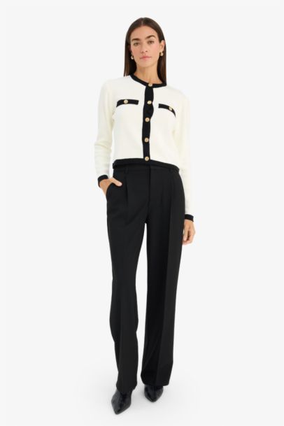 Regular Fit Crew Neck Knitwear Cardigan