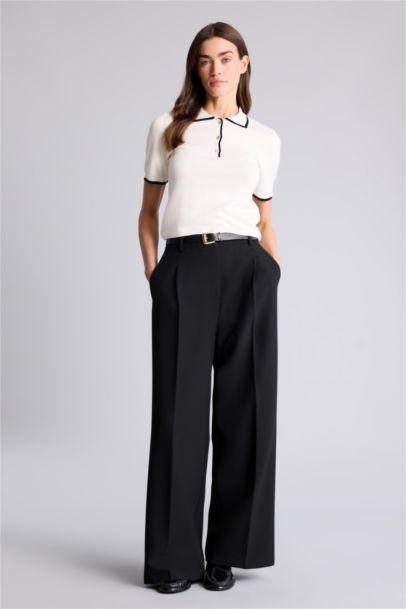 Fıtted Polo Yaka Kazak