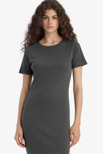 Bodycon Crew Neck Camisole Maxi Dress