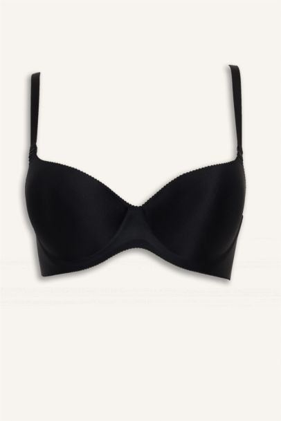 Micro Kaplı Yarım Dolgulu Balenli Tişört Bra