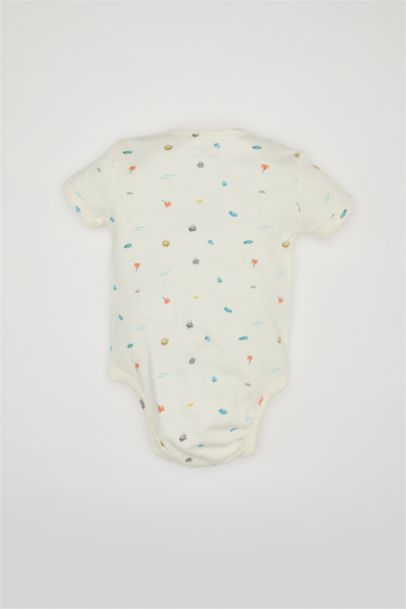 سالوبيت بيبي اولادي حديثي الولادة بياقة وطبعة بحر