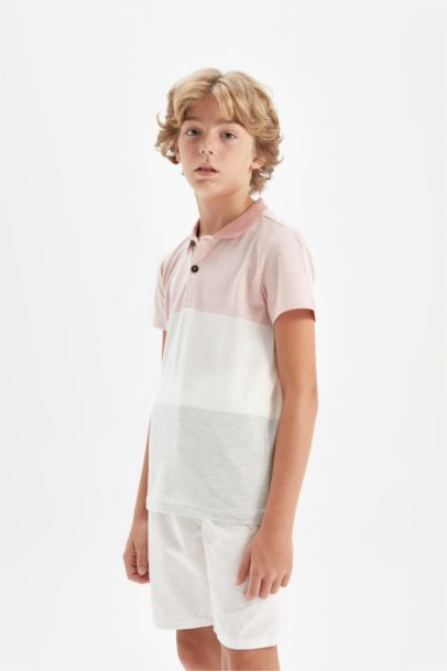Boy Pique Short Sleeve Polo T-Shirt