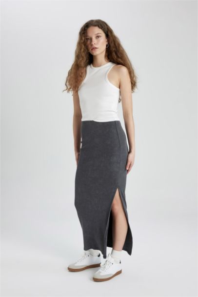 Pencil Skirt Camisole Maxi Knitted Skirt