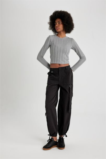 Parachute With Cargo Pocket Gabardine Trousers