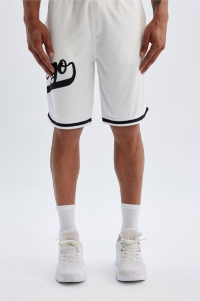 Standard Fit Printed Short Leg Heavy Fabric Shorts