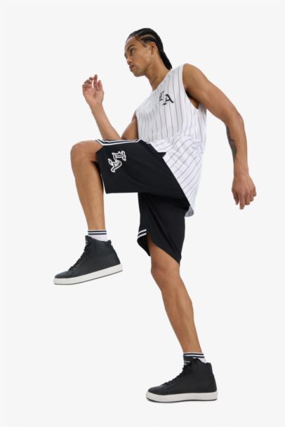 شورت كابري قصة عادية مطبوعة بساق قصير