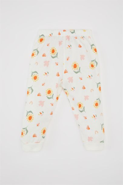 Baby Girl Floral Cotton 2 Piece Pajama Set