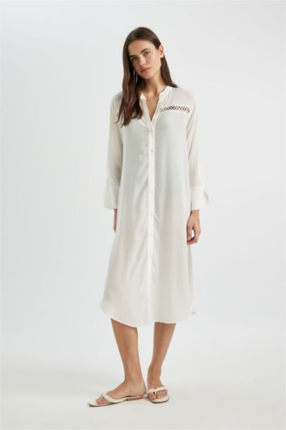 Fall in Love Regular Fit Printed Beach Dress