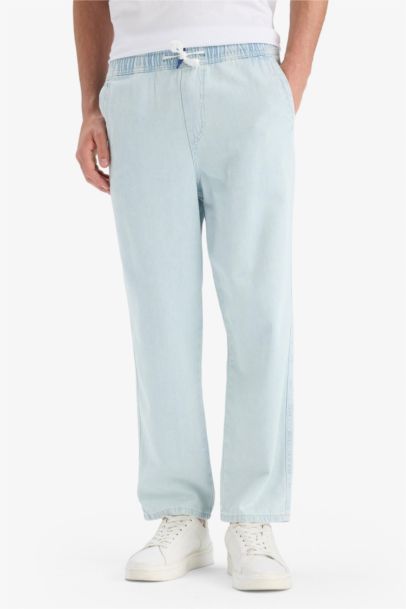 Cotton Normal Waist Wide Leg Summer Jeans