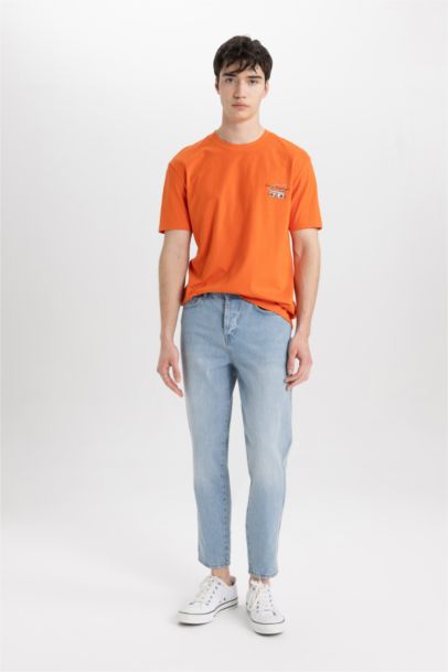 Regular Fit Crew Neck Printed T-Shirt