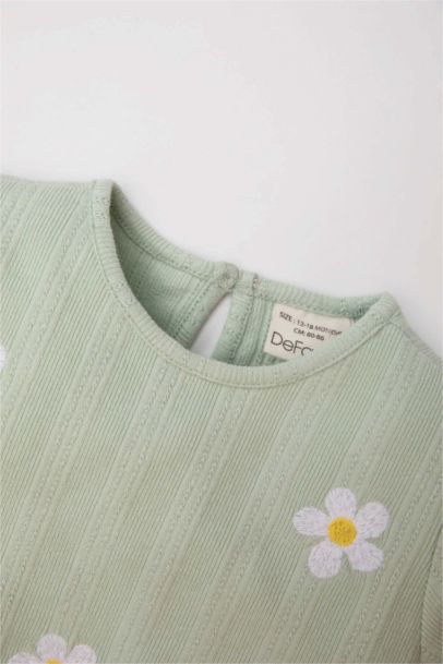 Regular Fit Flower Short Sleeve T-Shirt