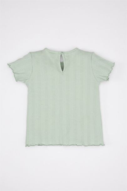 Regular Fit Flower Short Sleeve T-Shirt