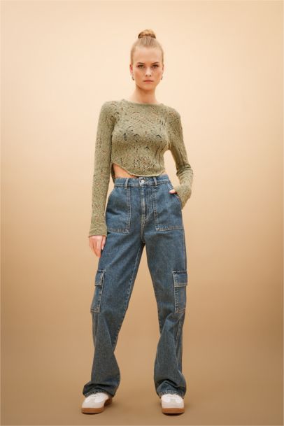 Pull tricot slim à col rond