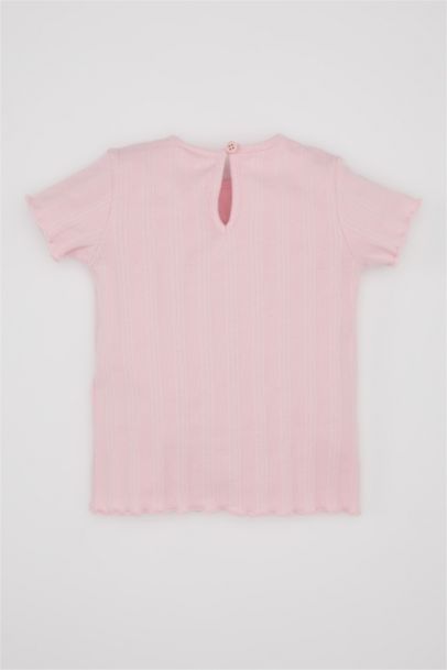 Baby Girl Floral Ribbed Camisole T-Shirt