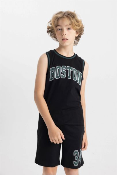 Boy Printed T-Shirt Shorts 2 Piece Set